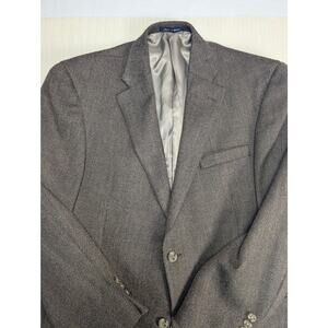 Austin Reed Men's Brown Lambswool Tweed Blazer Soft‎ Size 44R Sport Coat Jacket